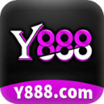 Y888 Game APK logo showing y888.com in white and purple text on a black background
